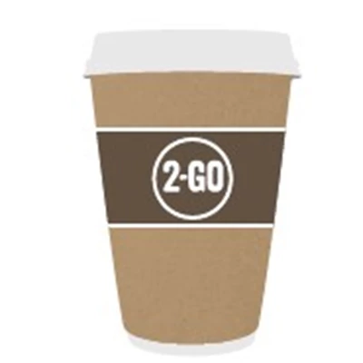 Dryckesbägare Papper Coffee 2Go 25cl 1600st/kolli