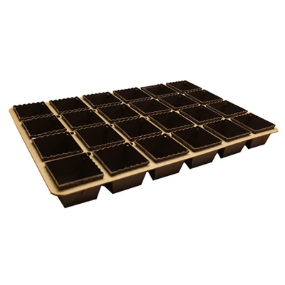Bakform Novacart Easybake 50x50x50mm Brun 480st