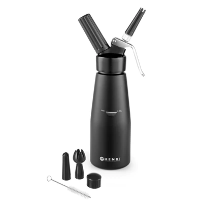 Gräddsifon aluminium Svart