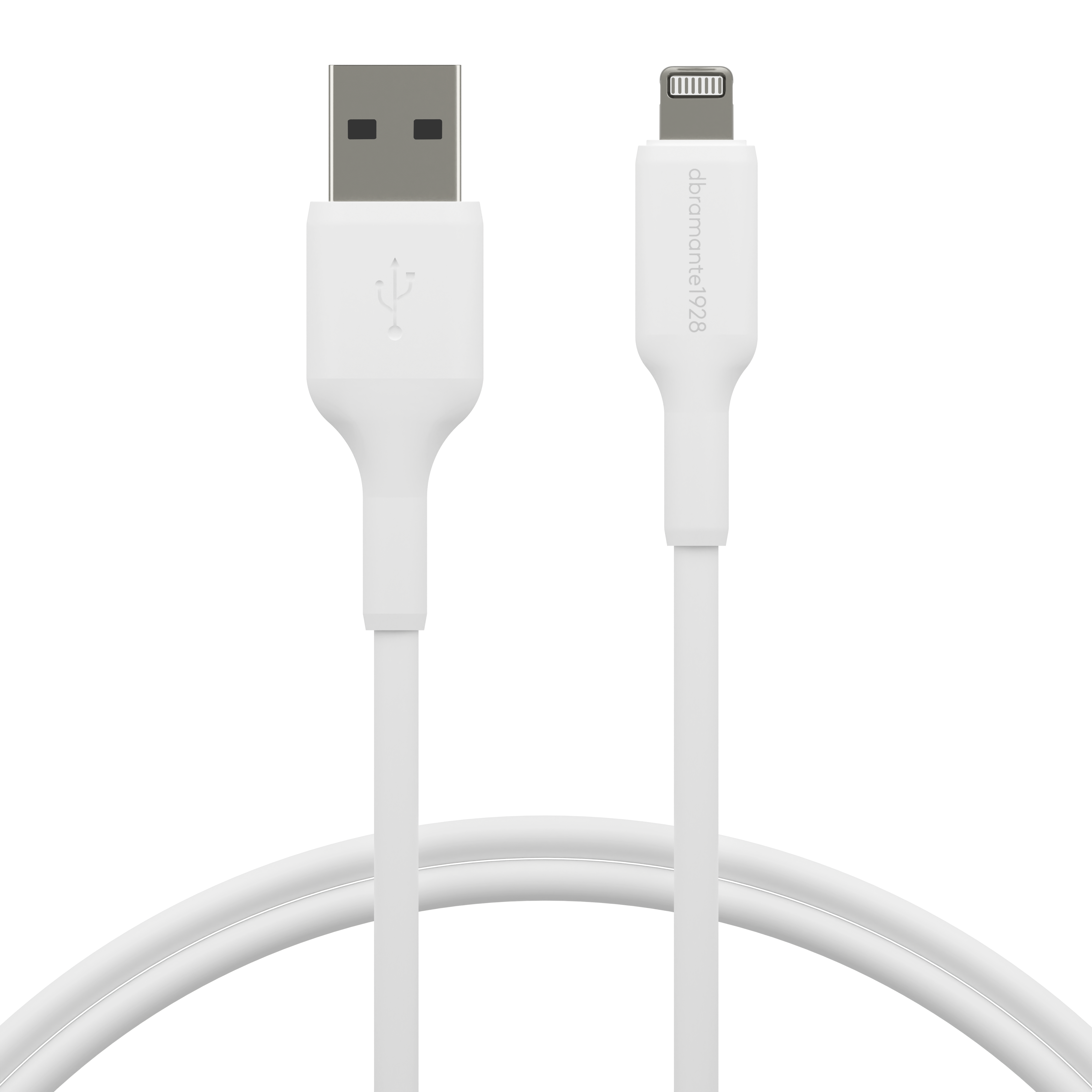 Kabel USB-A till Lightning Vit 1m