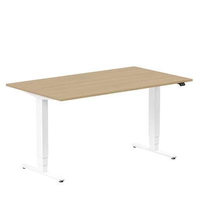 Skrivbord Ergofunk Max 140x80cm Ek/Vit
