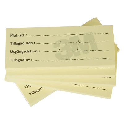 Post-it Super Sticky för datummärkning av mat