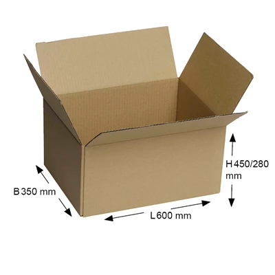 Slitslåda 0201 600x350x450/280mm 4mm