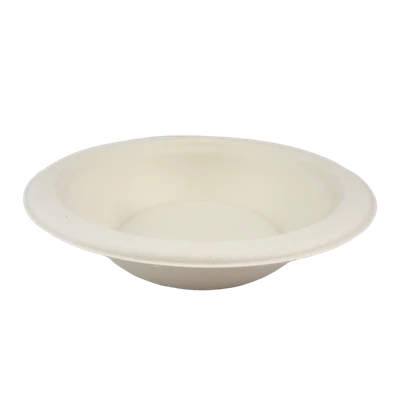 Fibertallrik Djup Ø18cm 500ml Vit 800st/kolli