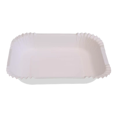 Papperstallrik Gatukök 19x16cm Vit 500st/kolli