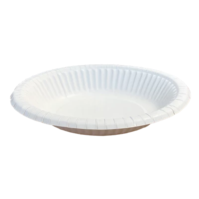 Papperstallrik Djup Ø18cm 350ml Vit 50st/fp