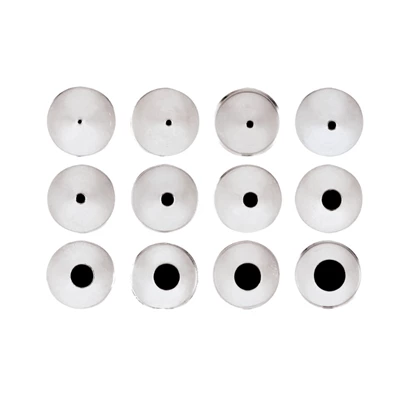 Tyllsats rund rostfri 12-del