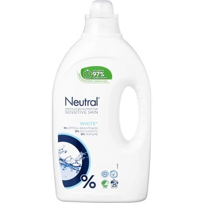 Tvättmedel Neutral Flytande White 1,25L