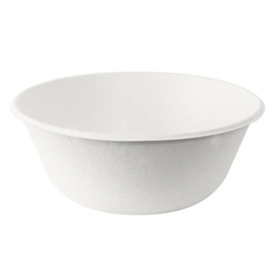 Fibertallrik Djup Ø18cm 500ml Vit 500st/kolli