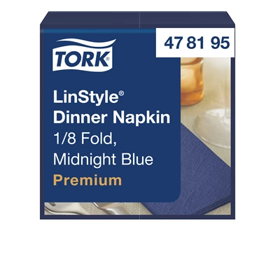 Servett Tork LinStyle 1/8 39x39cm Röd 50st/fp