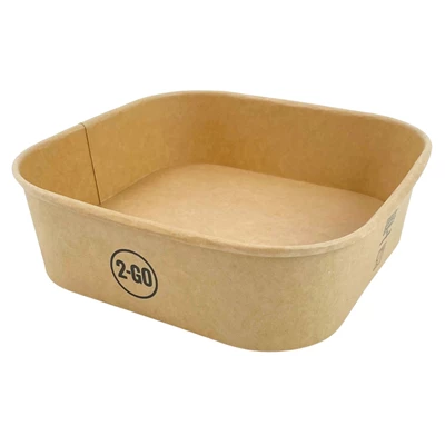 Microform kartong 2GO Kvadrat 1000ml 300st/kolli