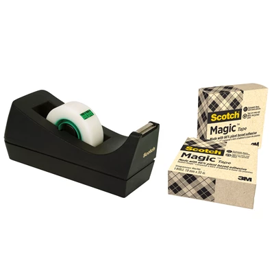 Tejphållare Scotch C38 Svart inkl. 3rl tejp