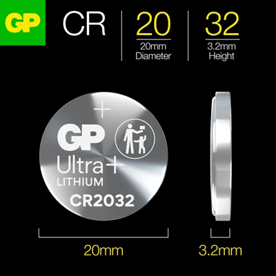 Knappcellsbatteri GP Litium 2032