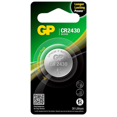 Knappcellsbatteri GP Litium 2430