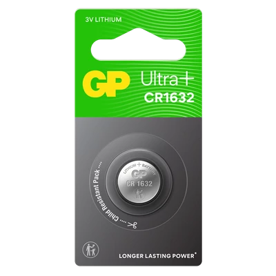 Knappcellsbatteri GP Lithium CR1632