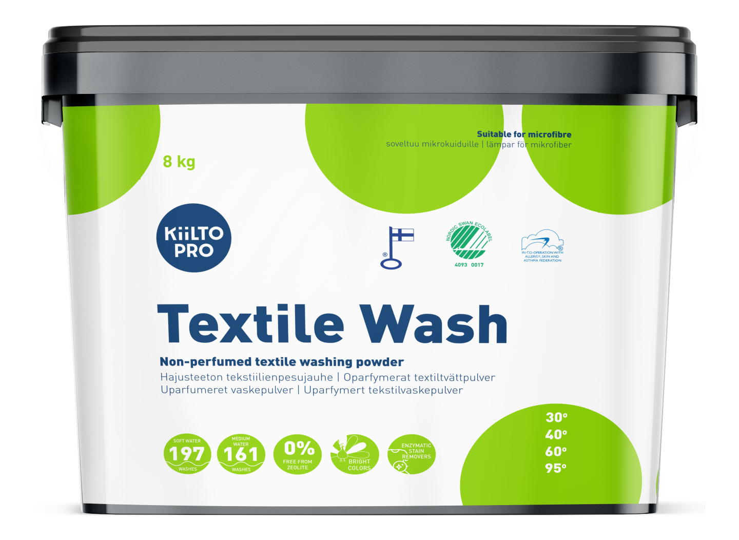 Tvättmedel Kiilto Pro Textile Wash 8kg