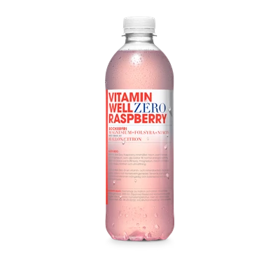 Vitamin Well Zero Rasperry 50cl 12st/kolli