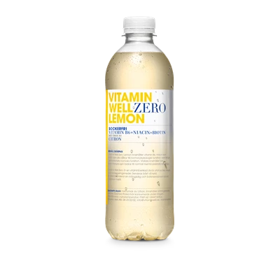 Vitamin Well Zero Lemon 50cl 12st/kolli