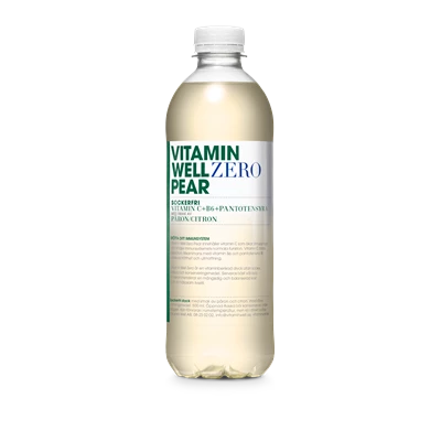 Vitamin Well Zero Pear 50cl 12st/kolli