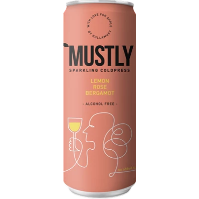 MUSTLY Lemon, Rose, Bergamot 24x33 cl PANT 1 KR
