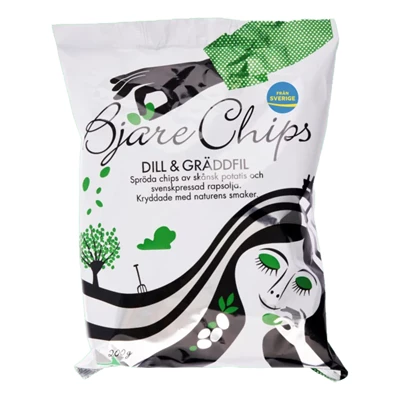 Bjäre Chips Dill&Gräddf 18x200g