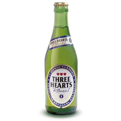 Lättöl Three Hearts 2,2%, 20x33 cl RG