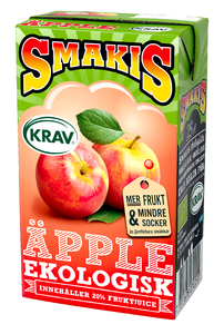 Smakis KRAV Äpple 25cl 27st/kolli