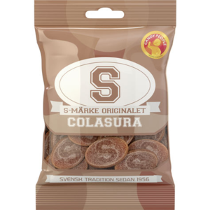 S-märke Påse Cola Sura18x80 g