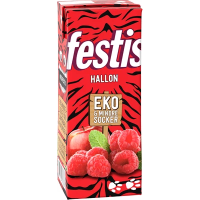 Festis EKO Hallon 20cl Tetra Brick 30st/kolli