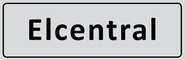 Skylt Elcentral 225x80mm