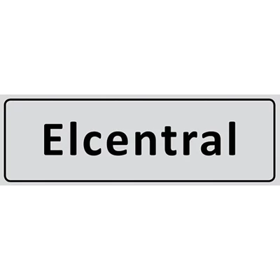 Skylt Elcentral 225x80mm