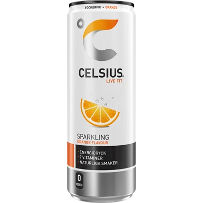 Celsius Orange Rush 35,5cl 24st/kolli
