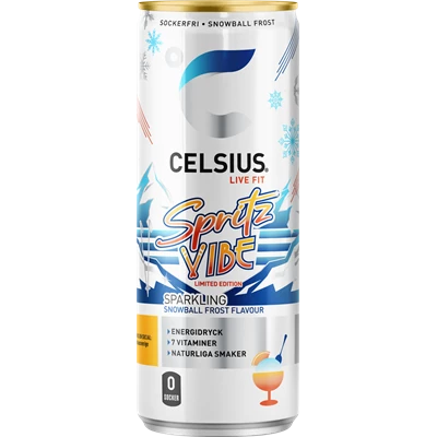 Celsius Spritz Vibe 35,5cl 24st/kolli