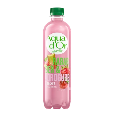 Aqua d'Or Zero Rabarber/Jordgubb 50cl 12st/kolli