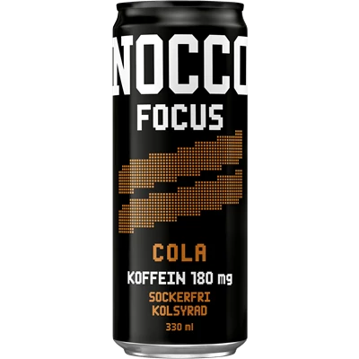Nocco Focus Cola 33cl Burk 24st/kolli