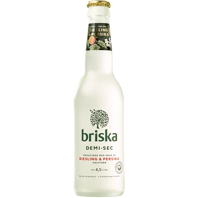 Briska Demi-Sec Persika 4,5% 24x33 cl