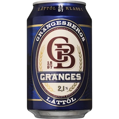 Lättöl, Grängesberg 2,1% 24x33 cl burk