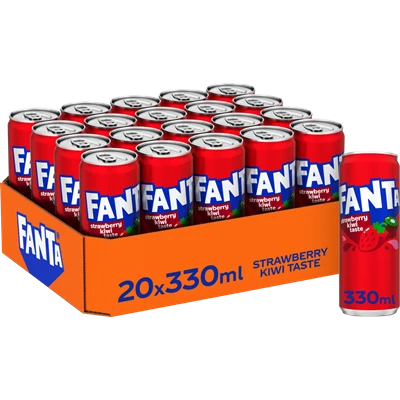 Fanta Strawberry & Kiwi 33cl Burk 20st/kolli