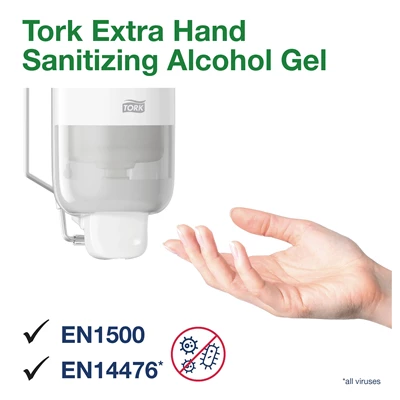 Handdesinfektion Tork S1 Extra Alkogel 1L