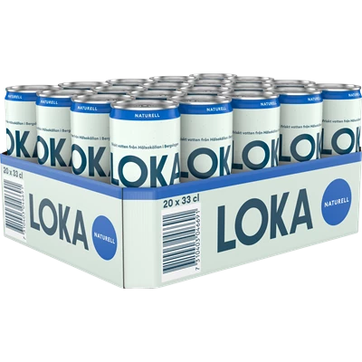 Loka Naturell 33cl Burk Sleek 20st/kolli