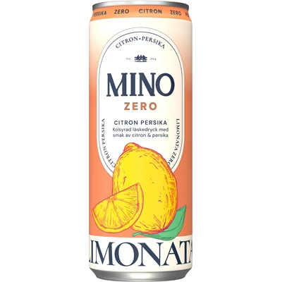 Mino Zero Citron/Persika 33cl 24st/kolli