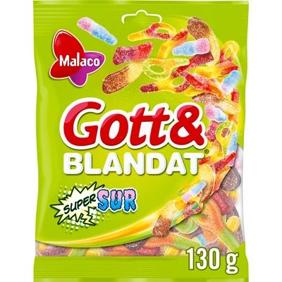 Gott & Blandat Supersur 30x130g