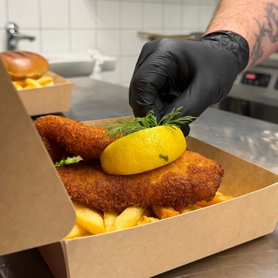 Nitrilhandske Carepa Svart puderfri strl S 200st