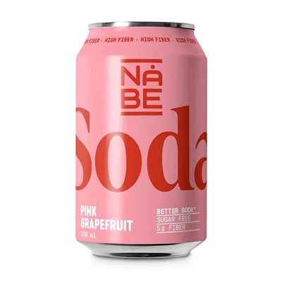 NÅBE Soda Pink Grapefrukt 33cl Burk 12st/kolli