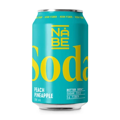 NÅBE Soda Peach Pineapple 33cl Burk 12st/kolli