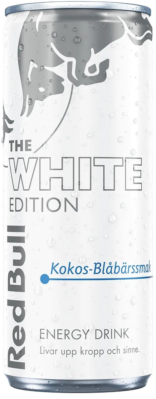 Red Bull White Kokos/Blåbär 25cl Burk 24st/kolli
