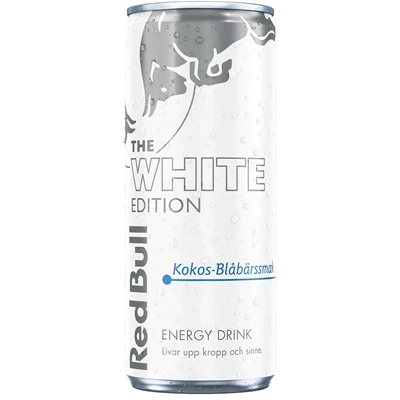 Red Bull White Kokos/Blåbär 25cl Burk 24st/kolli