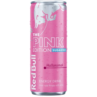 Red Bull Pink Hallon Sugarfree 25cl Burk 24st