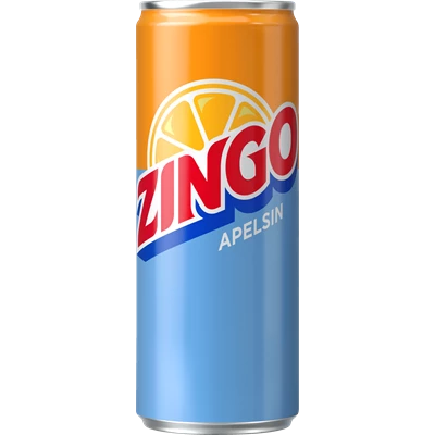 Zingo Apelsin 33cl Burk Sleek 20st/kolli
