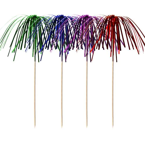 Partypinnar 15,5cm sort. färger Fireworks 100st/fp